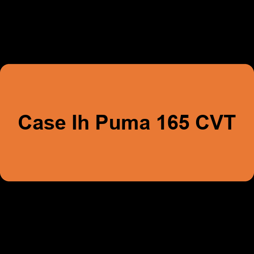 Case Ih Puma 165 CVT